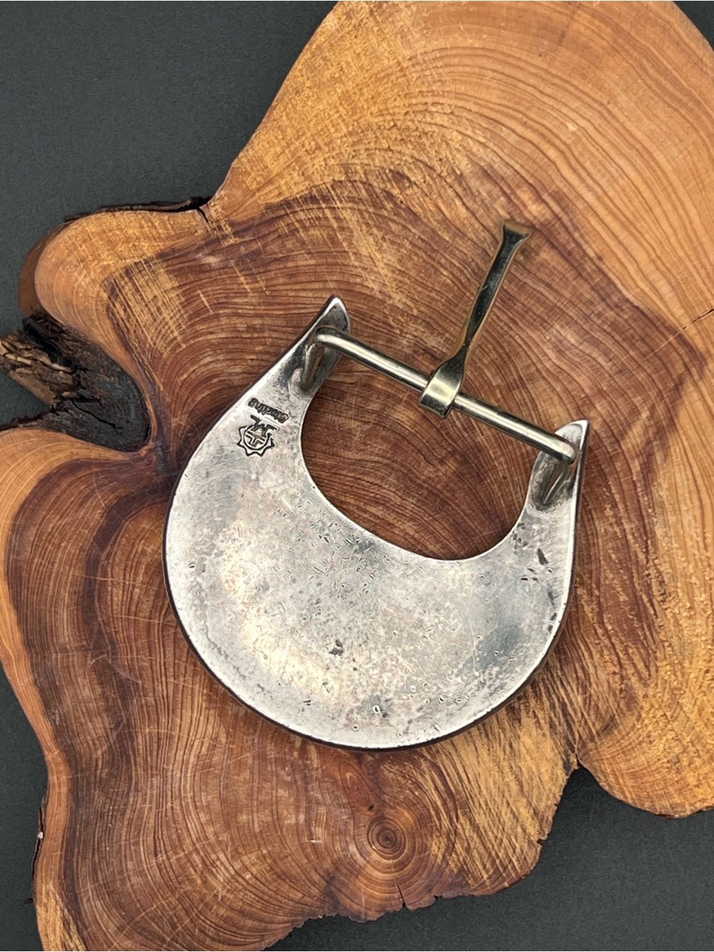 Native American Sterling Silver Belt Buckle - Picture 2 of 5